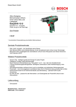 EasyDrill 12-2 - Bosch Heimwerken
