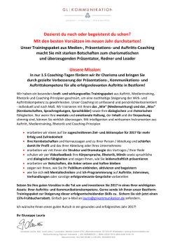 Gute Vors&auml;tze? Jetzt mit dem Bestform
