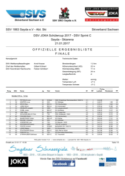 DSV Sprint C Sayda - Skiarena 21.01.2017 OFFIZ