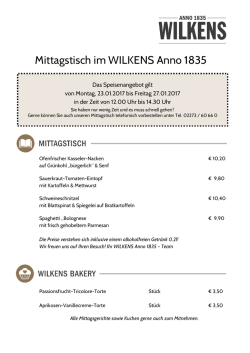 23. bis 27. Januar 2017