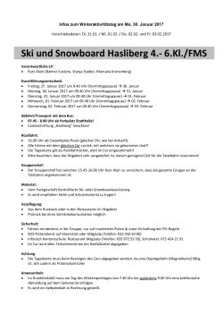 Ski und Snowboard Hasliberg 4.- 6.Kl./FMS