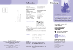 Referenten Einladung - Dr. Falk Pharma GmbH
