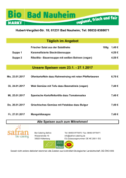 Bio Markt Bad Nauheim - Safran Bio