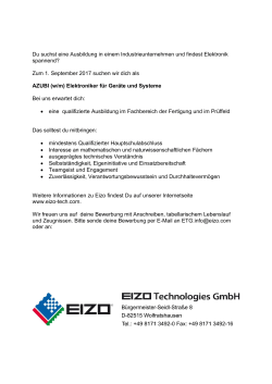 Du suchst eine Ausbildung in einem Industrieunternehmen und