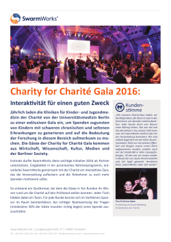 Charity for Charité Gala 2016