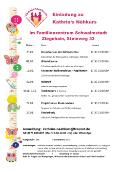 Flyer - Familienzentrum und Elternschule Schwalm