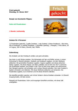 Huhn mit Flusskrebsen