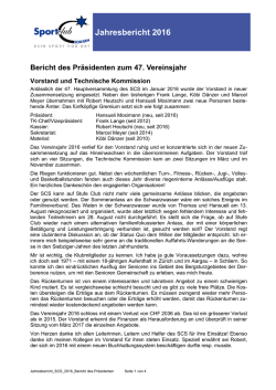 Jahresbericht 2016