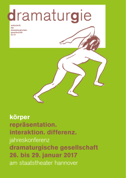 dramaturgie - Dramaturgische Gesellschaft