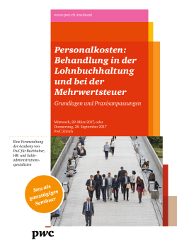 Personalkosten: Behandlung in der Lohnbuchhaltung und bei