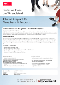 D&uuml;rfen wir Ihnen das Wir anbieten? Jobs mit Anspruch f&uuml;r