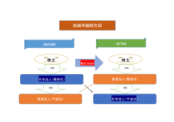 株主 株主 組織再編概念図