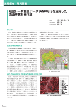 FF2017 航空レーザ測量データや森林GISを活用した治山