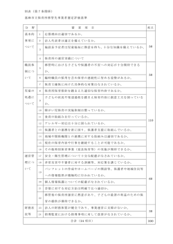 別表（第7条関係） 嘉麻市立保育所移管先事業者選定評価基準 分 野 審
