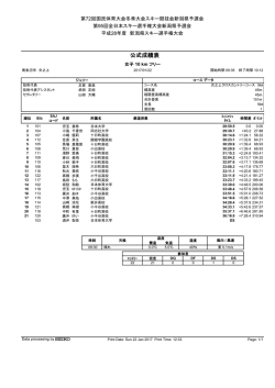 女子 10 km フリー (PDF：109.1KB)