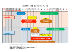 実物全身骨格の設置・組上げ作業等スケジュール表