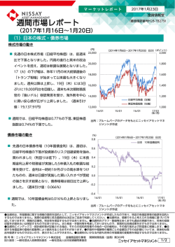 週間市場レポート - ニッセイ アセットマネジメント