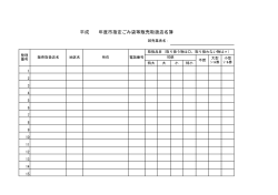 平成 年度市指定ごみ袋等販売取扱店名簿