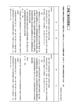 別紙「新旧対照表」