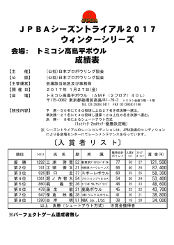 PDF/203KB - 日本プロボウリング協会