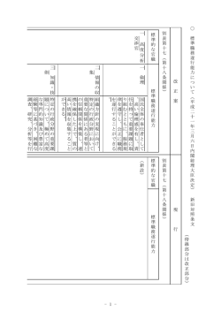 標準職務遂行能力についての一部改正について