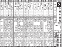 3 歳 未 勝 利
