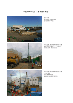 平成28年12月 工事状況写真（PDF形式 1595キロバイト）