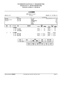 女子 5 km&times;3 リレー (PDF：86.3KB)