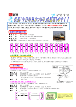 十日町雪まつり号
