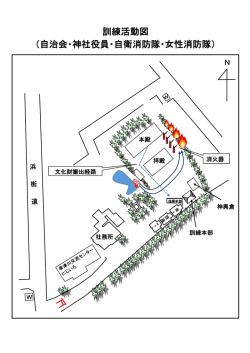 訓練活動図 （自治会・神社役員・自衛消防隊・女性消防隊）