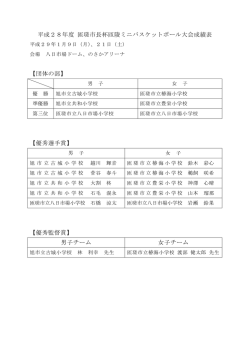 H28 大会成績表 [82KB pdfファイル]