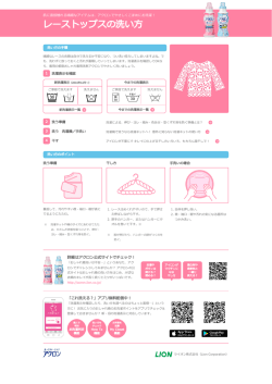 レーストップスのおすすめの洗い方を印刷する - アクロン