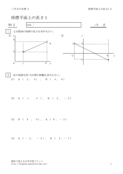 三平方の定理 2 - 無料で使える中学学習プリント