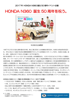 HONDA N360 誕生 50 周年を祝う。