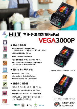 マルチ決済対応PinPad