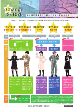 学科紹介ポスター - 愛知県立瀬戸窯業高校