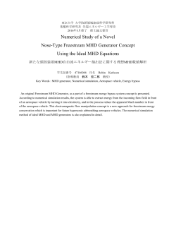 Numerical Study of a Novel Nose-Type Freestream MHD Generator