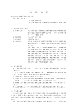 入札公告【PDF : 110KB】