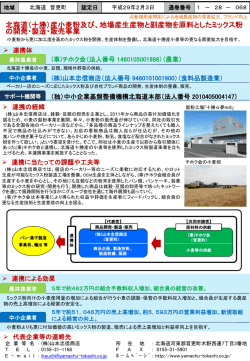 （十勝）産小麦粉及び、地場産生産物と副産物を原料としたミックス粉 の