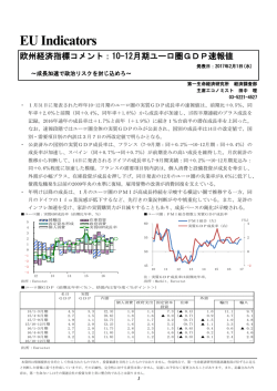 Economic Indicators 定例経済指標レポート