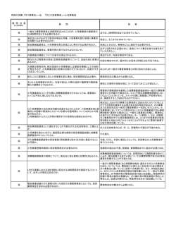 質 問 対 象 質 問 回 答 保 一般ガス導管事業者は24時間対応とのこと
