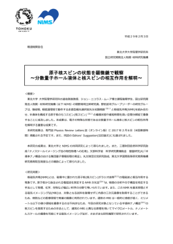 原子核スピンの状態を顕微鏡で観察 ～分数量子ホール液体と核スピンの