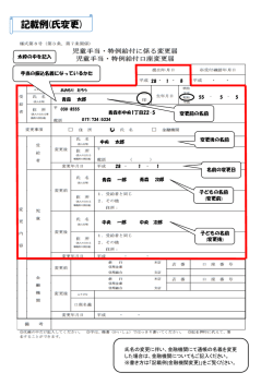 記載例(氏変更)