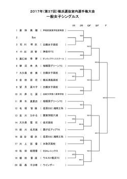 一般女子シングルス