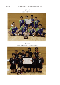 大会名 茨城県小学生バレーボール選手権大会