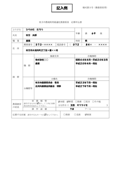 記入例 - 枚方市