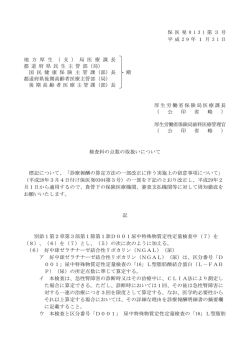 （平成29年1月31日保医発0131第3号）