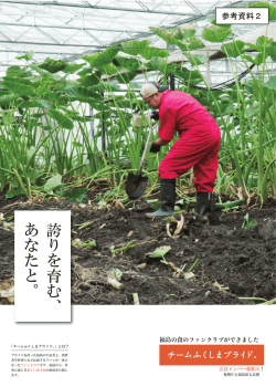 （参考資料2）チラシ「チームふくしまプライド。」