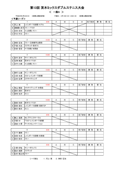 一般A - 茨木テニス連盟