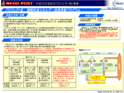 プロジェクト名： 戦略的省エネルギー技術革新プログラム